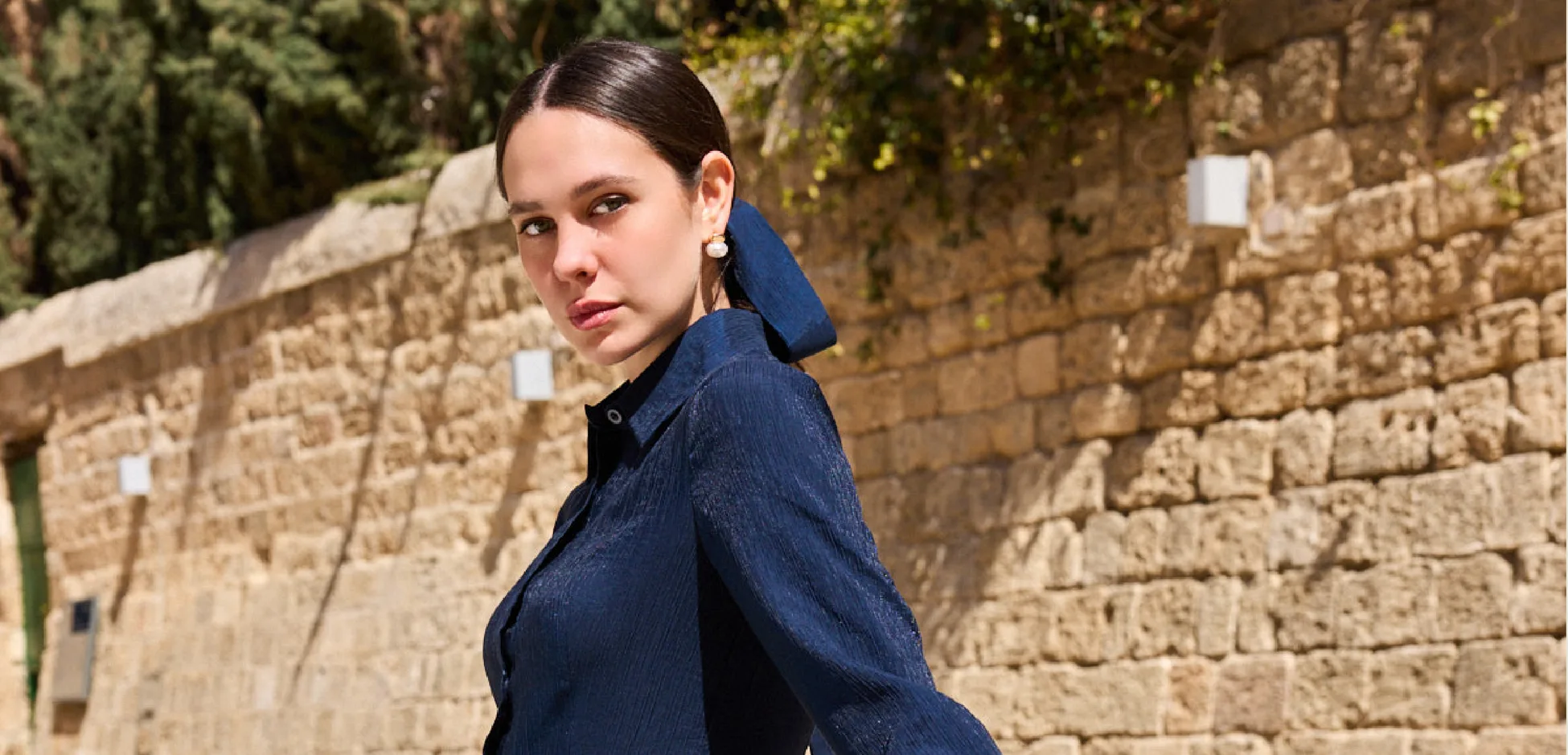 שמלת מידי כחולה