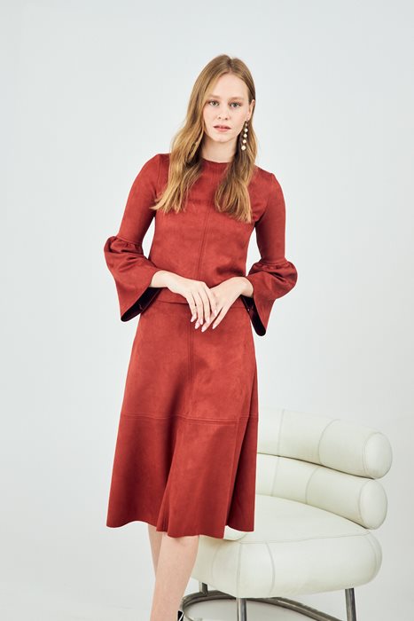 חולצת זמש כתום (סט)