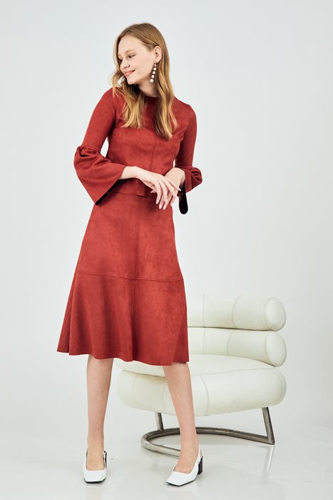 חולצת זמש כתום (סט)