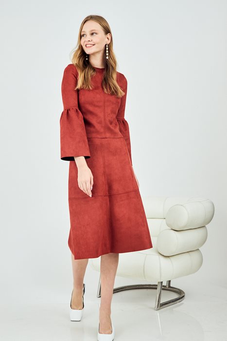 חולצת זמש כתום (סט)