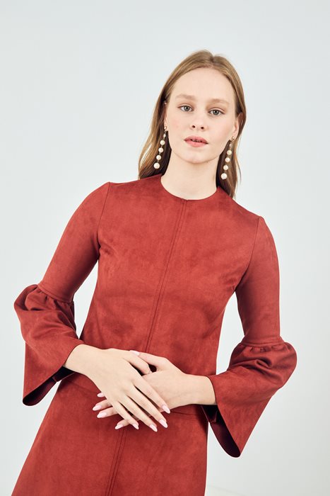 חולצת זמש כתום (סט)