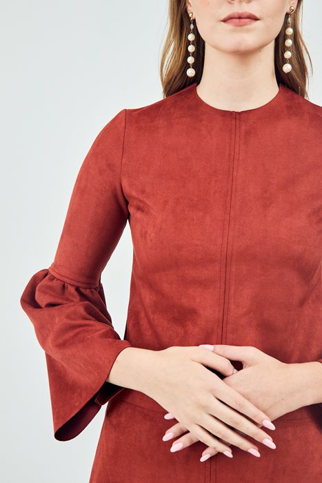 חולצת זמש כתום (סט)