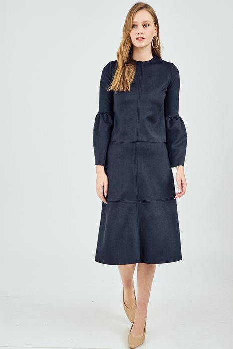 חולצת זמש שחור (סט)