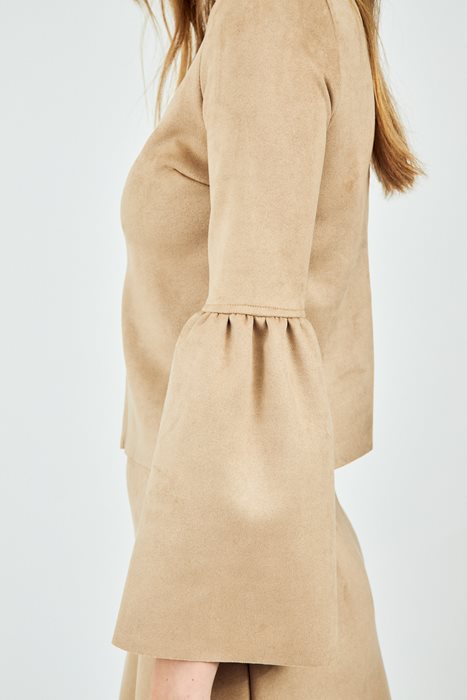 חולצת זמש בז' (סט)