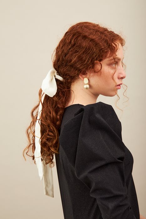 שמלת לייקרה נצנצים שחור נוצץ