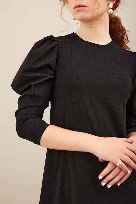 shimrit00299_1שמלת לייקרה נצנצים שחור נוצץ