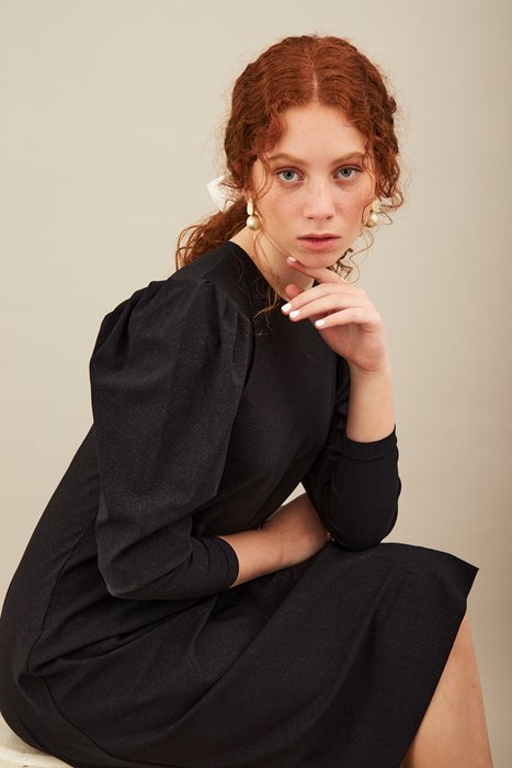 shimrit00299_1שמלת לייקרה נצנצים שחור נוצץ