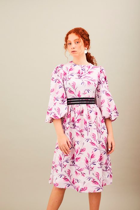שמלה פרחונית גוצ'י ורוד
