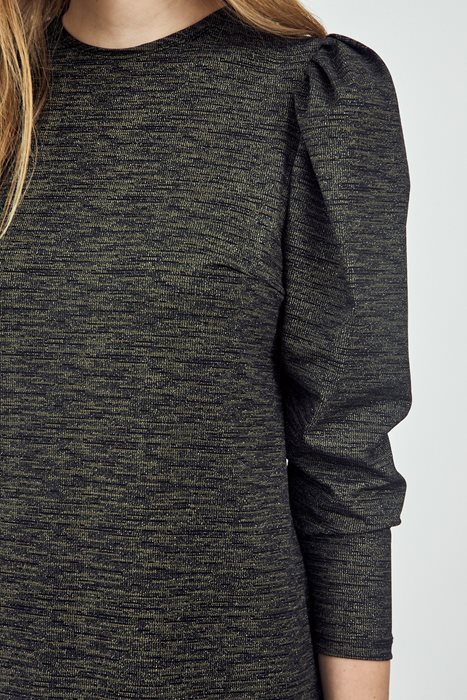 שמלת לייקרה נצנצים ירוק זית