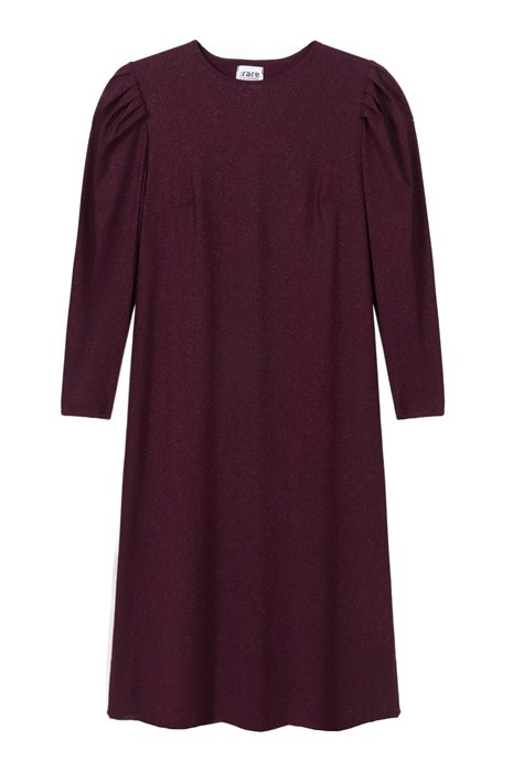 שמלת לייקרה נצנצים סגול- יין נוצץ