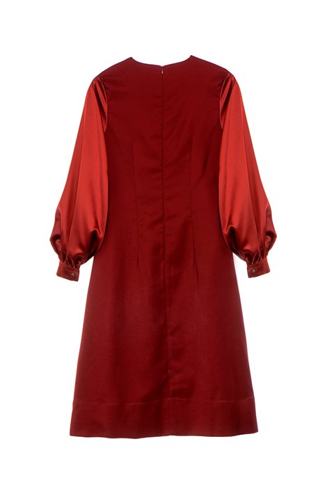 שמלת סאטן אפרט חמרה