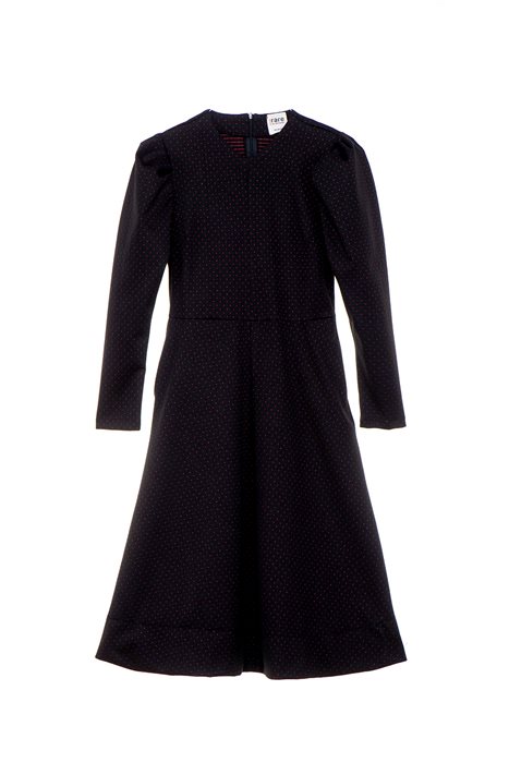 שמלת בוקלה נקודות בורדו