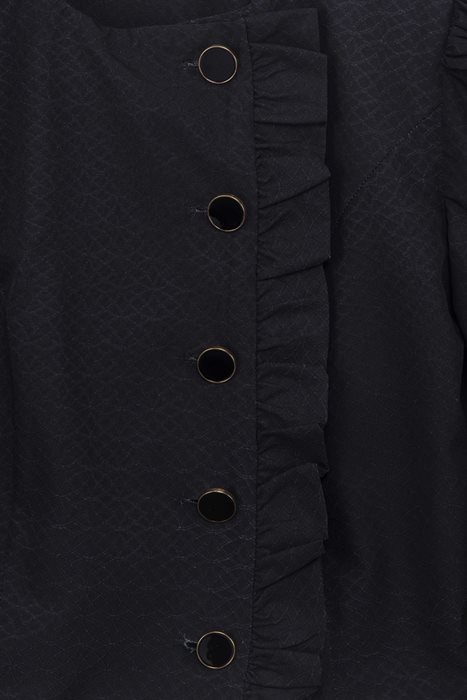 סט חצאית וחולצה ג'אקרד שחור