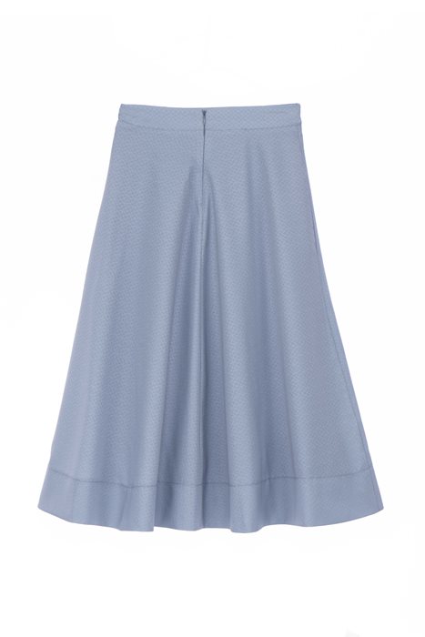 סט חצאית וחולצה ג'אקרד אפור תכלכל