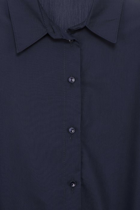 שמלת צווארון מידי עם קומה למטה