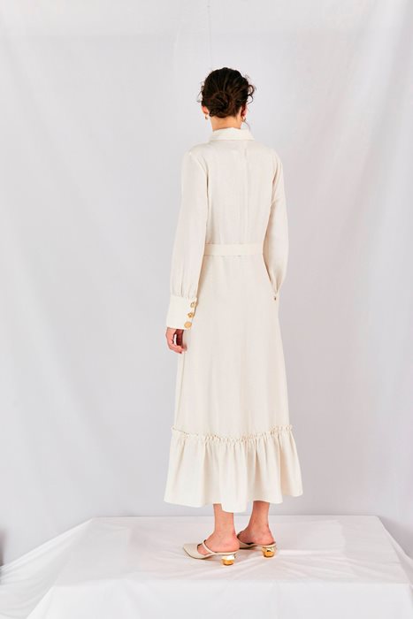 שמלה לבנה קומות חגיגית מידי