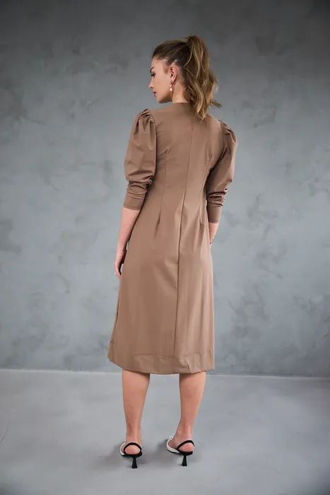 שמלת נצנץ חום בהיר