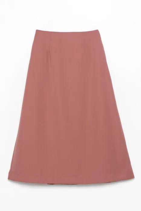 סט חולצה סאטן וחצאית ורוד