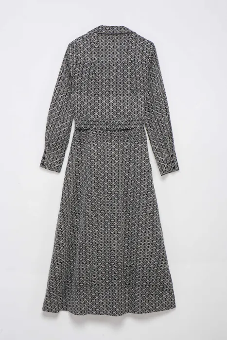 שמלת רקמה מידי שחור